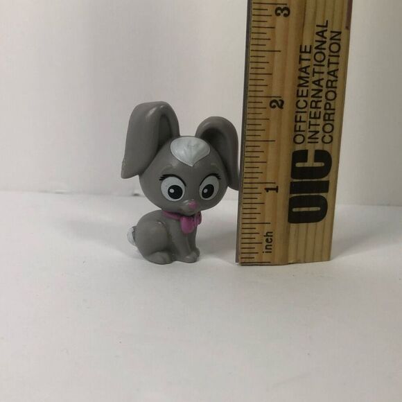 mattel grey bunny rabbit pet animals barbie dollhouse diorama cake topper - Picture 2 of 7